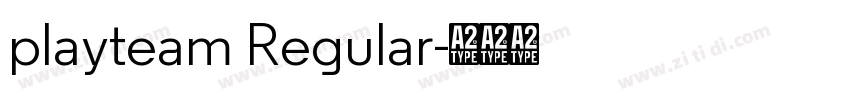 playteam Regular字体转换